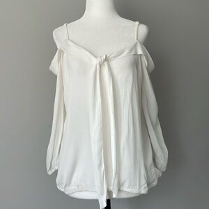 Dynamite 🧨 Cream Off shoulder Long sleeve Blouse